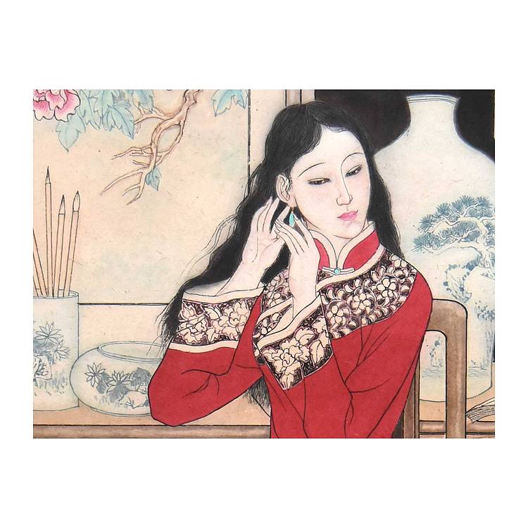河北美协会员 张思俭《雅致》人物 139 73