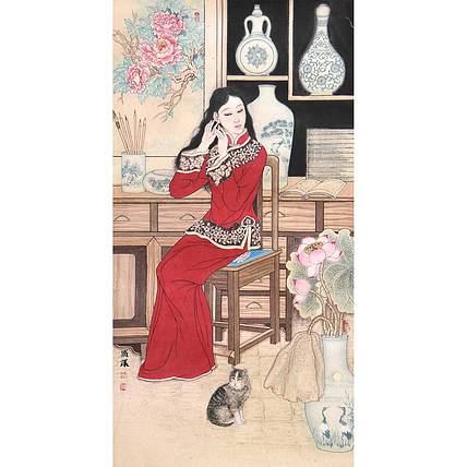河北美协会员 张思俭《雅致》人物 139 73