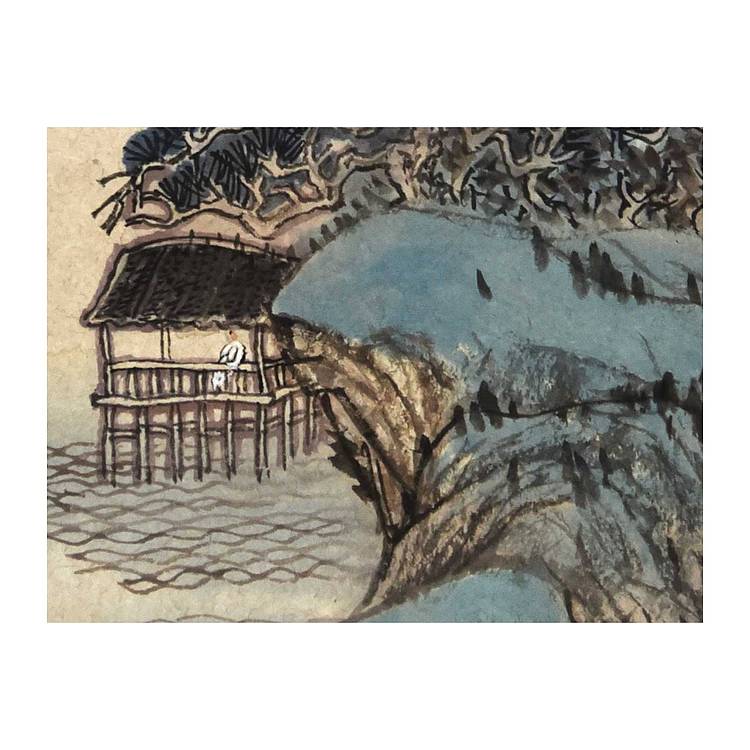 河北美协会员 张思俭《春到江南》山水 67 45