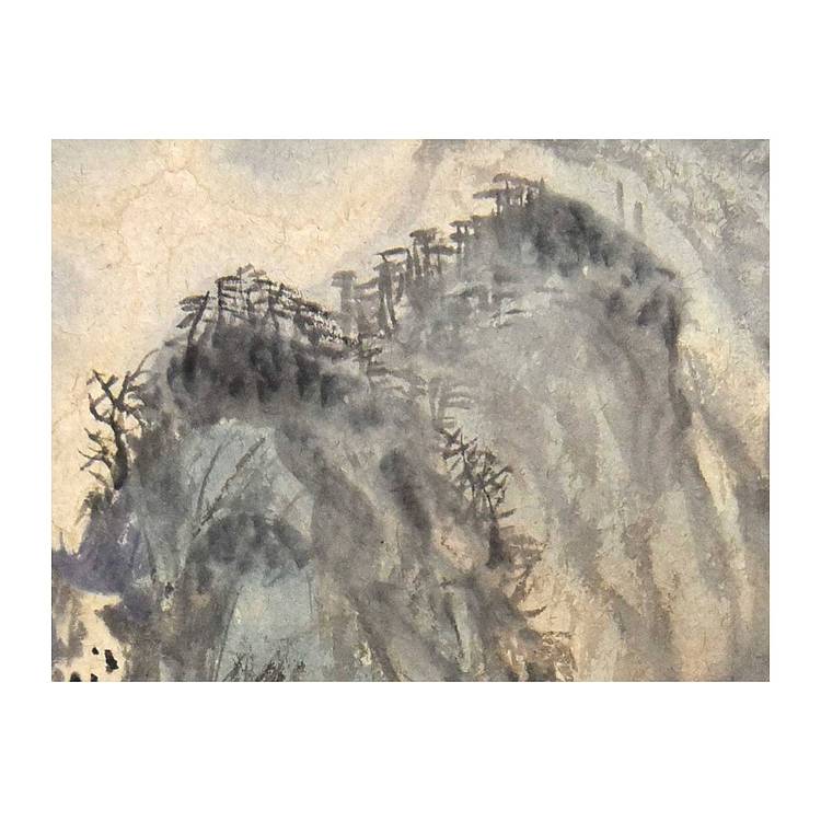 河北美协会员 张思俭《居山图》山水 67 45