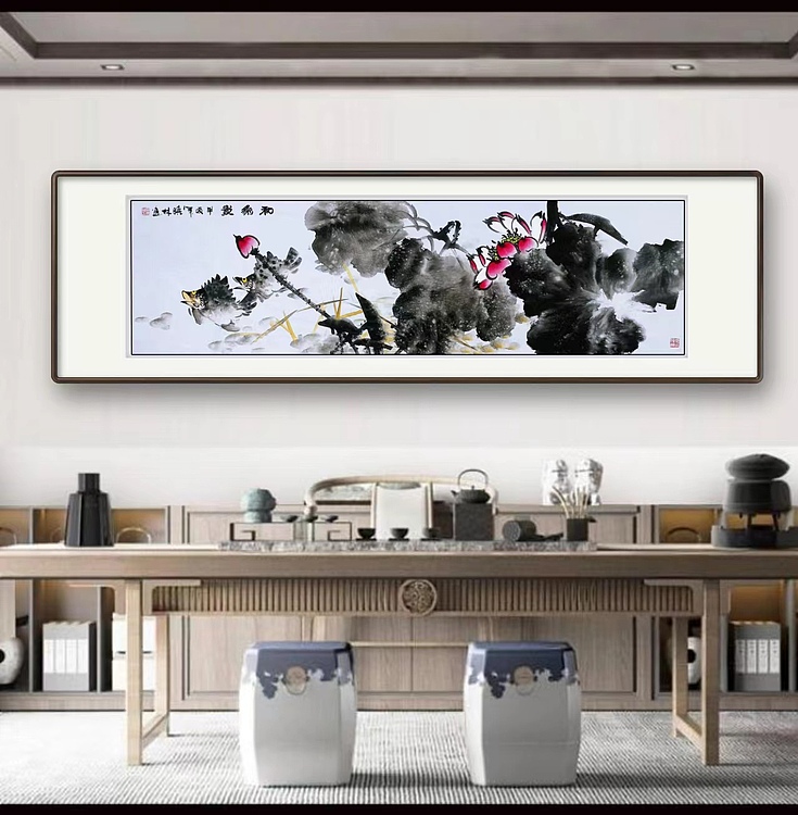 高晓林 （4748）国家一级美术师，江苏省美协会员《和为贵》
