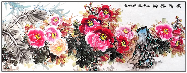 高晓林 （3699）国家一级美术师，江苏省美协会员《景和春醉》