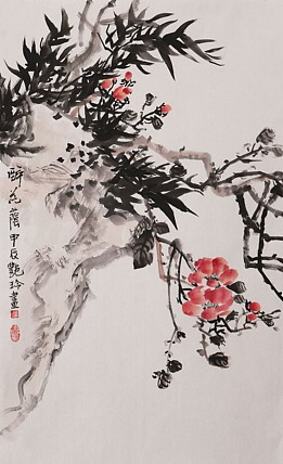 美院硕士，一级教师，青年潜力艺术家 张艳玲 国画