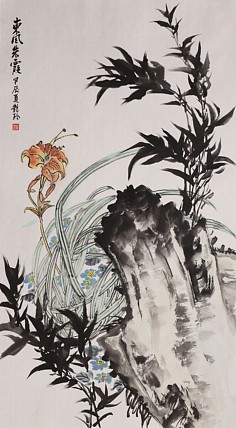 美院硕士，一级教师，青年潜力艺术家 张艳玲 国画