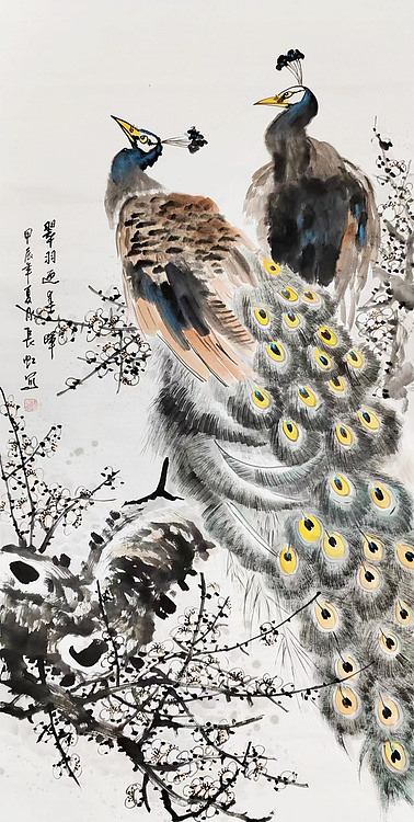 中国国画家协会理事 著名艺术家 谢长虹 精品国画作品