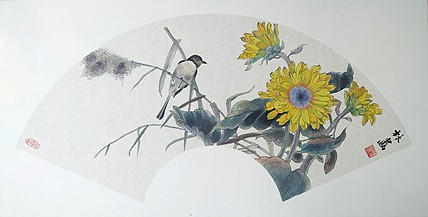 砚沐 葵花小鸟