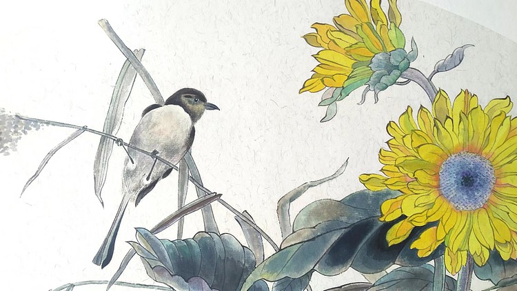 砚沐 葵花小鸟