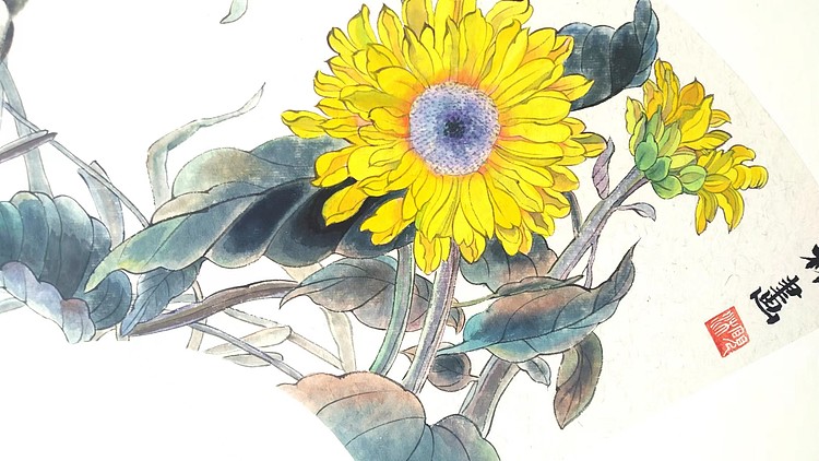 砚沐 葵花小鸟