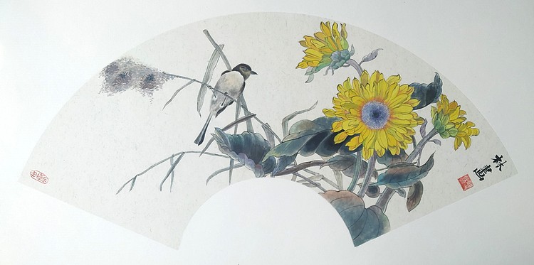 砚沐 葵花小鸟