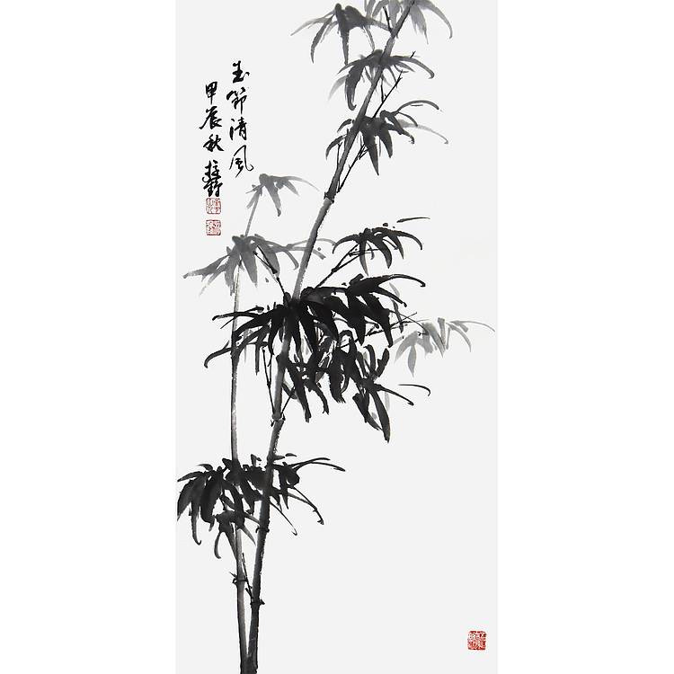 河北省美协、书协会员 游鹤《玉节清风》花鸟 70 35