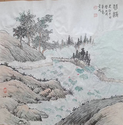 静翰墨缘 中国工艺美协会员  中国老年书画研究会员  董兰成