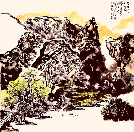 内蒙古美术家协会会员 内蒙古书法家协会会员 墨海龙 国画作品
