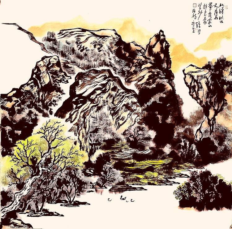 内蒙古美术家协会会员 内蒙古书法家协会会员 墨海龙 国画作品