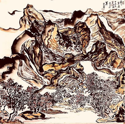 内蒙古美术家协会会员 内蒙古书法家协会会员 墨海龙 国画作品