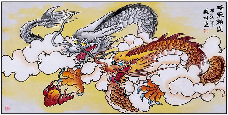 高晓林 （4787）国家一级美术师，江苏省美协会员《瑞气满堂》