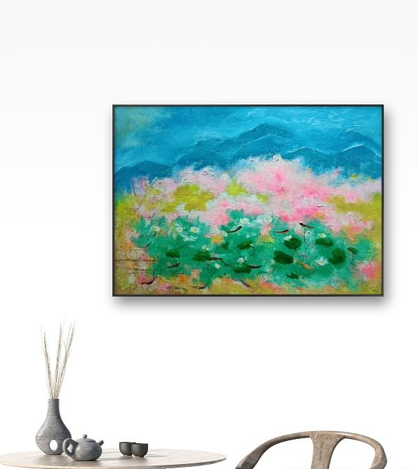 陈雪娴 桃花源之梦系列油画
