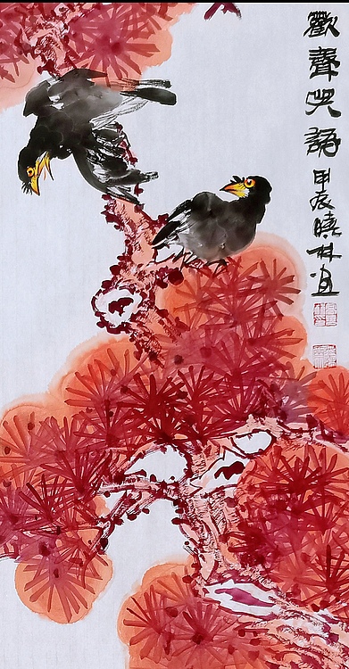 高晓林 （4786）国家一级美术师，江苏省美协会员《欢声笑语》