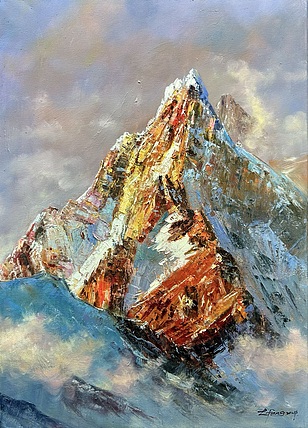 梁峰 日照金山