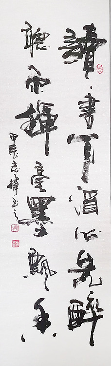 中国国家书画院理事，中国书法艺术研究院研究员 寇志伟 《读书下酒心先醉》
