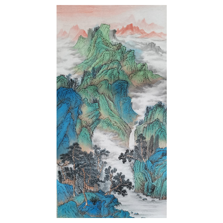 刘辉 烟云叠嶂图
