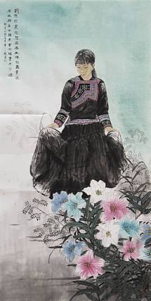 中美协会员 陈敬友《春华浓》人物 137 68
