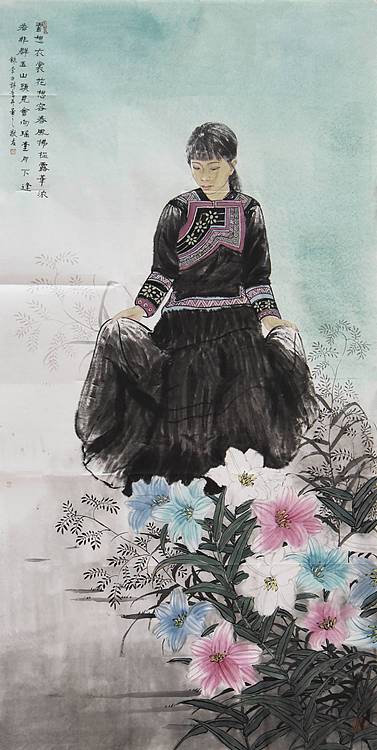 中美协会员 陈敬友《春华浓》人物 137 68