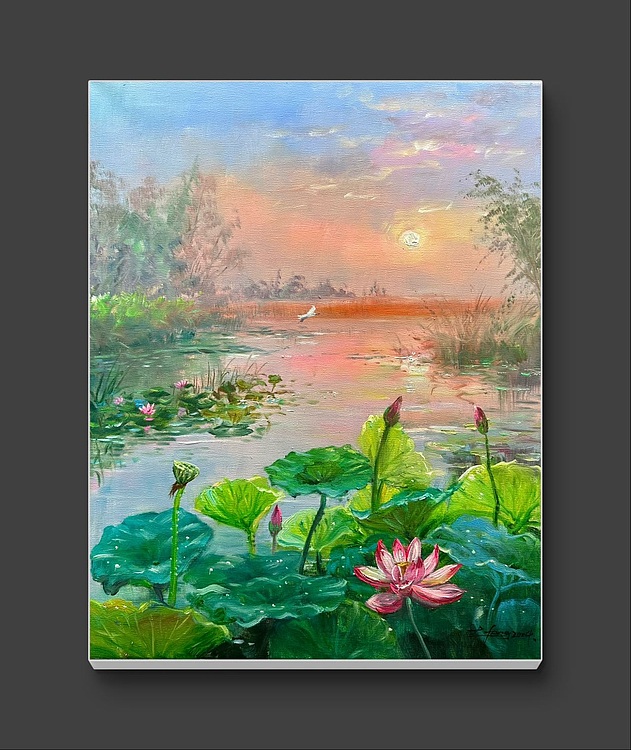梁峰 荷韵
