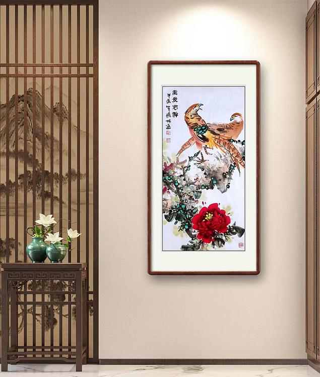 高晓林 （4801）国家一级美术师，江苏省美协会员《富贵吉祥》