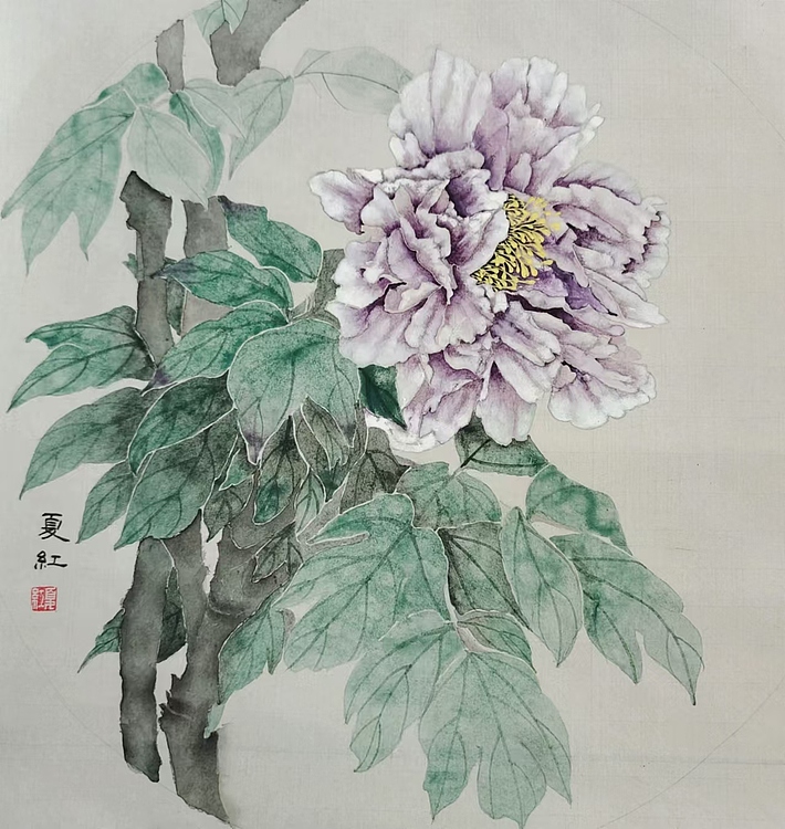 亓夏红 没骨牡丹