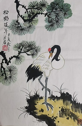 洪君 松鹤延年