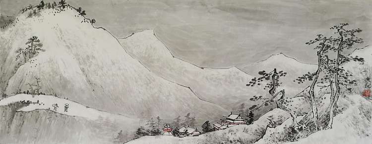 王兴凯 雪夜行旅图