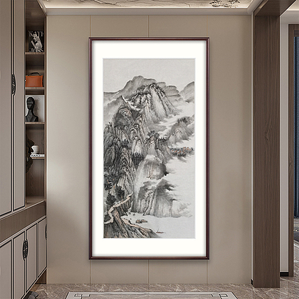 刘辉 省美协画家纯手绘精品水墨画适合办公室客厅书房玄关风景