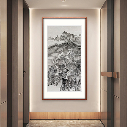 刘辉 省美协画家水墨山水画适合办公室过道玄关书房