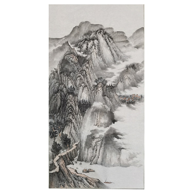 刘辉 省美协画家纯手绘精品水墨画适合办公室客厅书房玄关风景