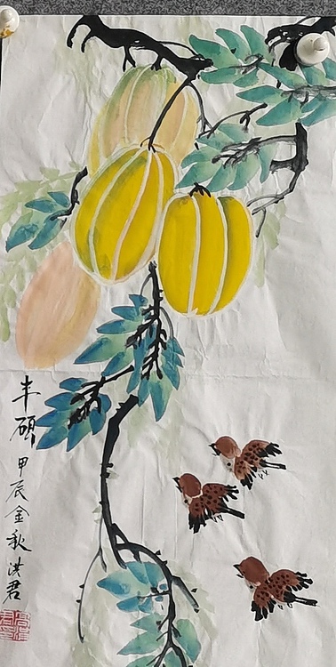 洪君 事事如意四条屏
