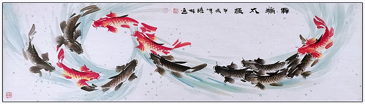 高晓林 （4819）国家一级美术师，江苏省美协会员《祥瑞太极》