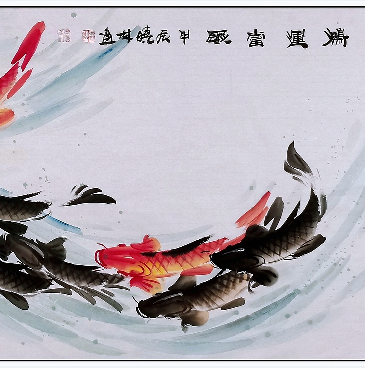 高晓林 （4822）国家一级美术师，江苏省美协会员《鸿运当头》