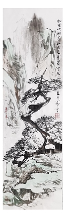 一淨 松风吹解带  山月照青苔