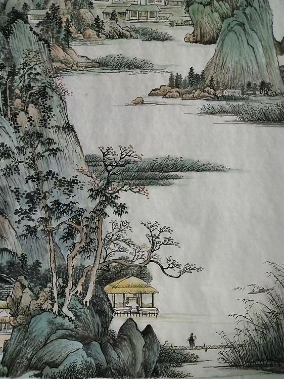 职业书画家 于恩沛 溪桥访友
