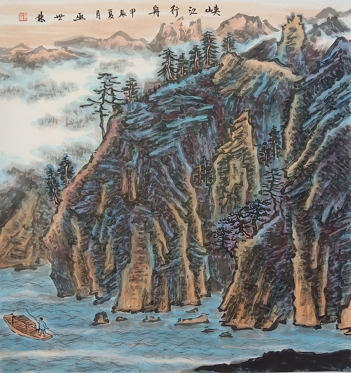 扬州中山书画院特聘画家 国家一级美术师 巫世林 精品山水