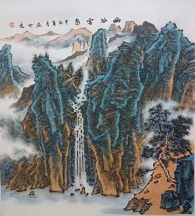 扬州中山书画院特聘画家 国家一级美术师 巫世林 精品山水