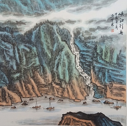 扬州中山书画院特聘画家 国家一级美术师 巫世林 精品山水