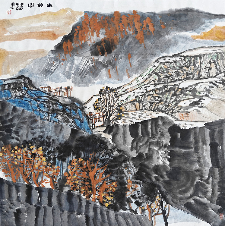 中国美协会员 刘大力 精品山水作品