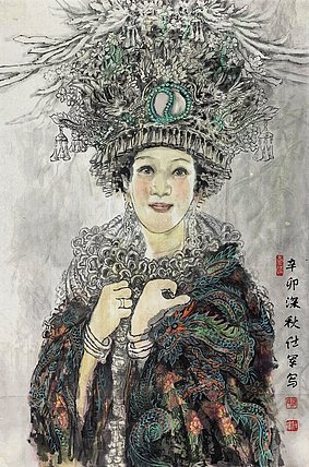 贵州省美术家协会会员 罗仕军（附合影）
