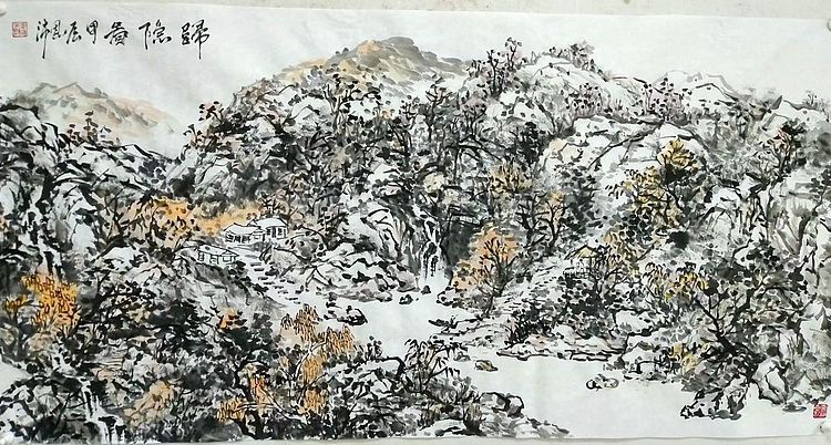 职业书画家 于恩沛 归隐图
