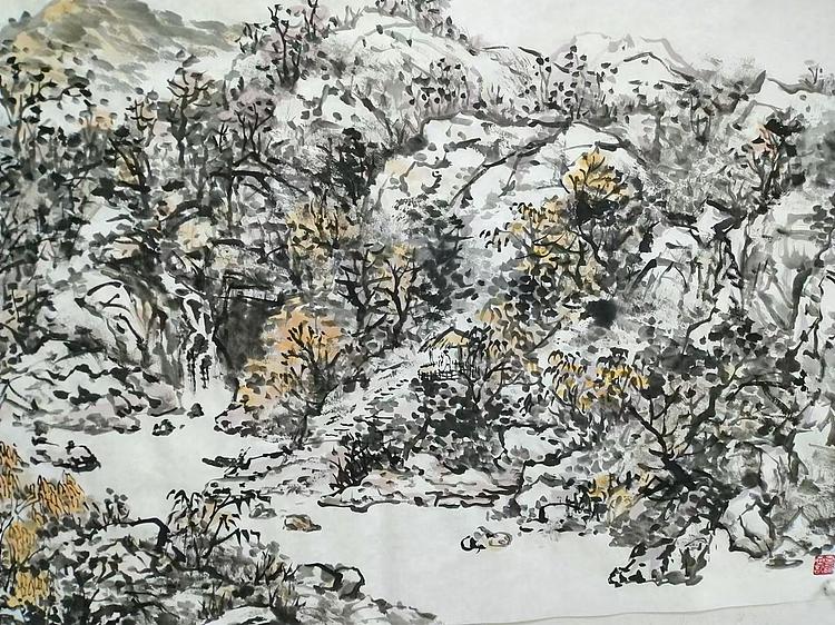职业书画家 于恩沛 归隐图