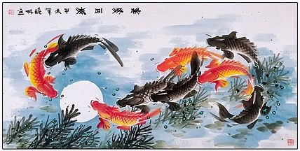 高晓林 （4835）国家一级美术师，江苏省美协会员《畅游四海》