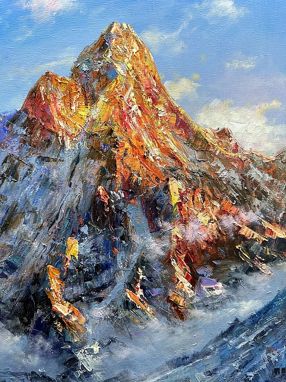 梁峰 日照金山