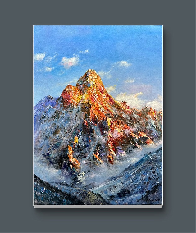 梁峰 日照金山