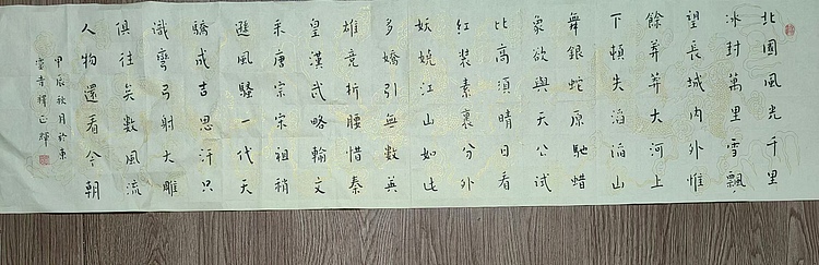 职业书画家 李天录 沁园春雪